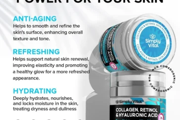 Anti-Aging Face Moisturizer with Retinol, Collagen & Hyaluronic Acid - Made in USA - Moisturizer Face Cream for Women & Men - Firming & Hydrating Neck Cream - Day & Night Skin Care - 1.7 fl oz