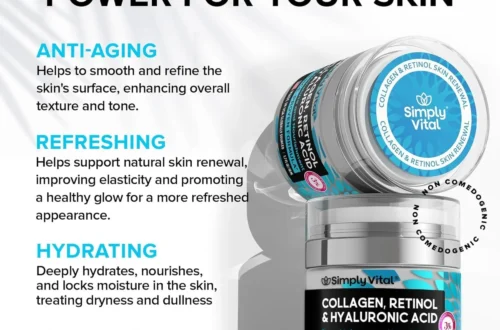 Anti-Aging Face Moisturizer with Retinol, Collagen & Hyaluronic Acid - Made in USA - Moisturizer Face Cream for Women & Men - Firming & Hydrating Neck Cream - Day & Night Skin Care - 1.7 fl oz