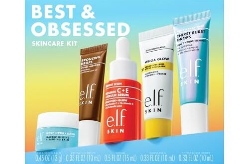 e.l.f. SKIN Best & Obsessed Skincare Kit, Travel-Size Makeup Remover, Sunscreen & Brightening Serums For Glowy Skin, Vegan & Cruelty-Free